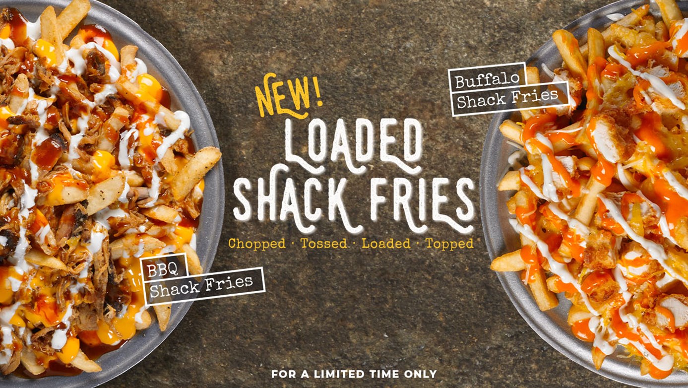 The Loaded BBQ and Buffalo Shack Fries