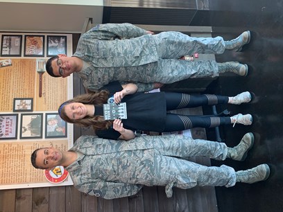 Military personnel with Shane’s employee