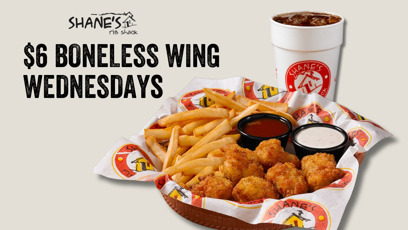 INTRODUCING: Boneless Wing Wednesdays!